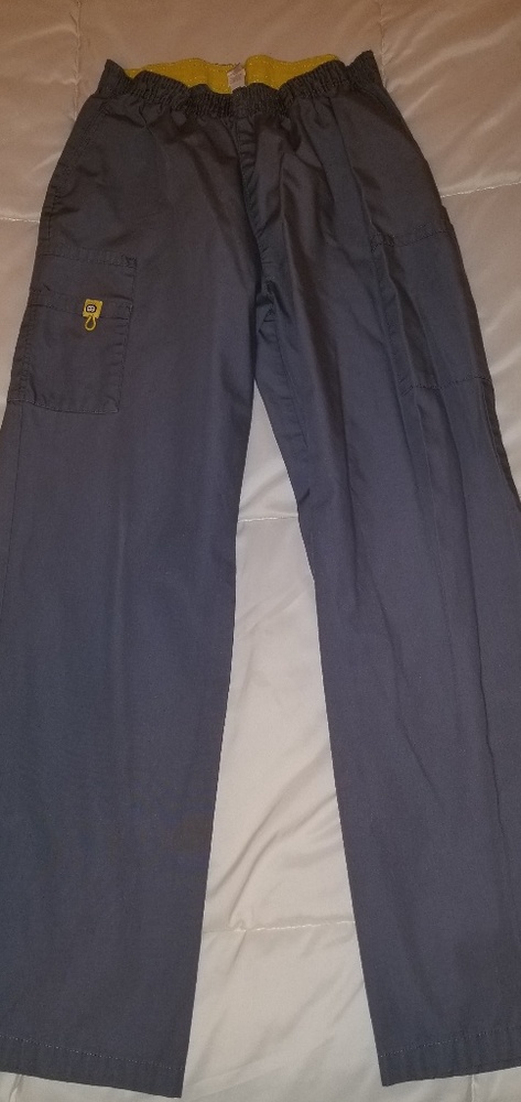 Large Gray Wonderwink Scrub Pants
